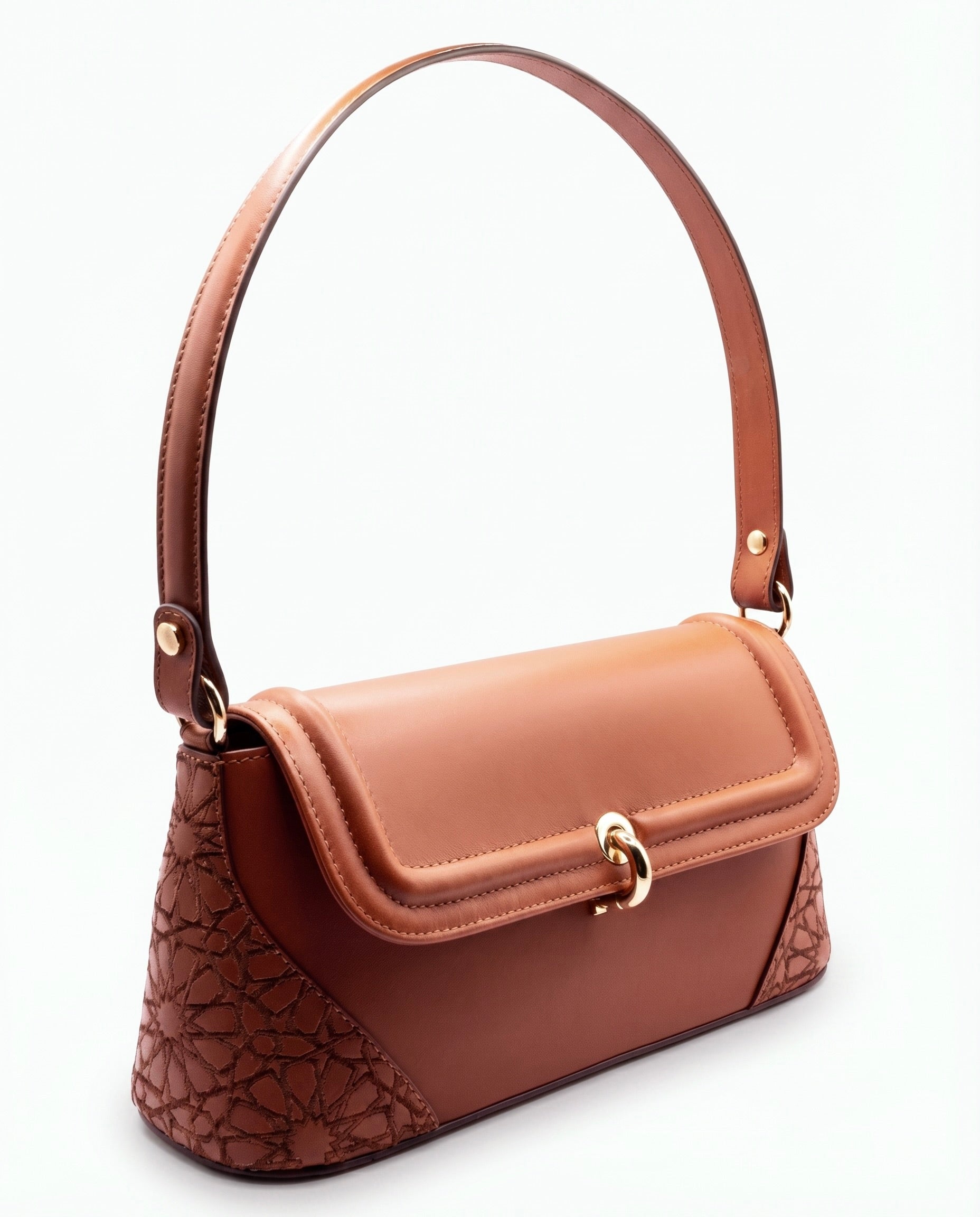 ZAYNA Bag - Cognac & Brown