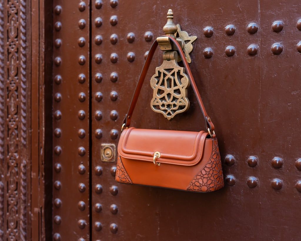 ZAYNA Bag - Cognac & Brown