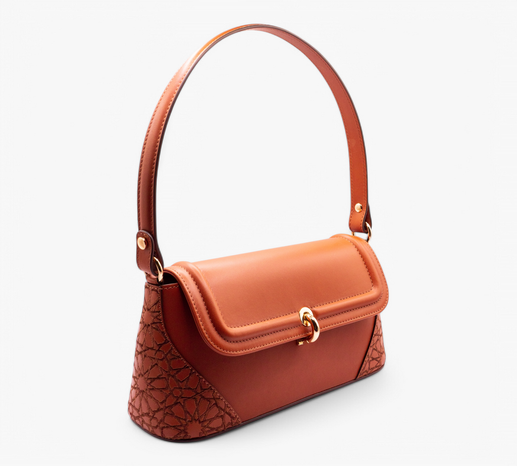 ZAYNA Bag - Cognac & Brown